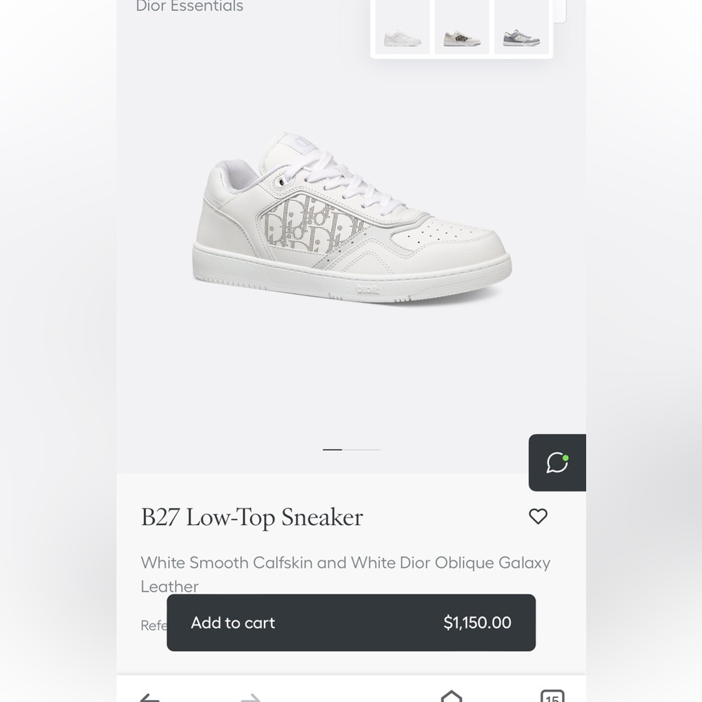 Dior men sneakers. Size 42.